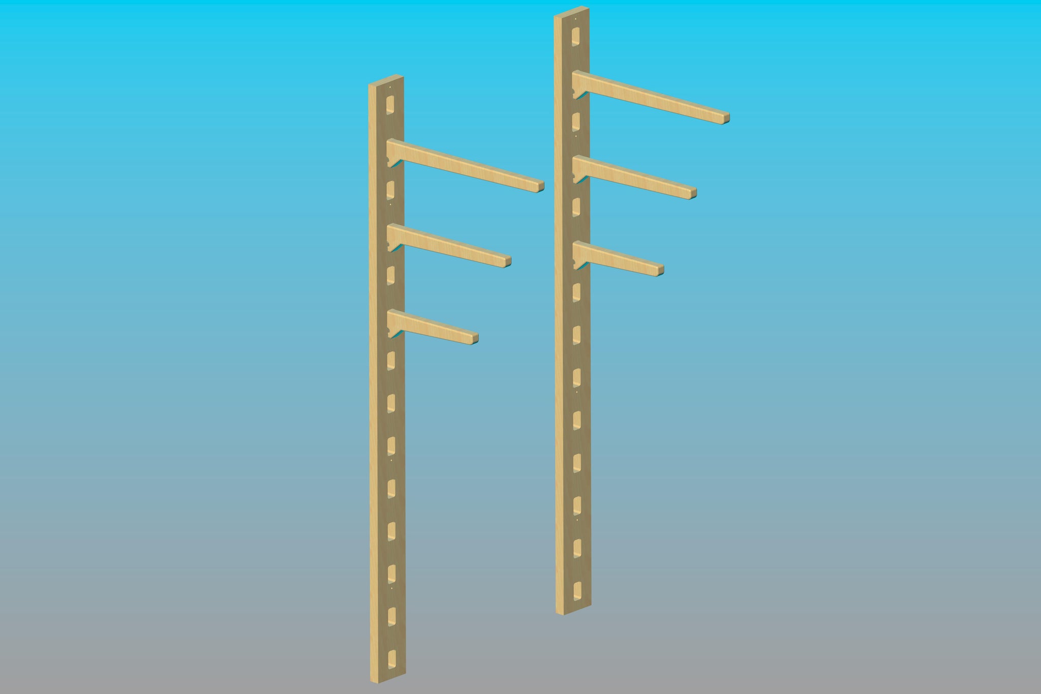 Ply Wall Rack Upright (pair) – ASP Ltd